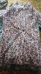 Tiger print imitation fur jackets