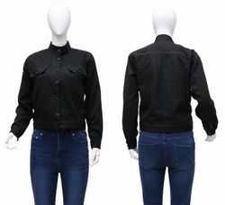 CR1866 UPCYCLED CROPPED UTILITY JACKET