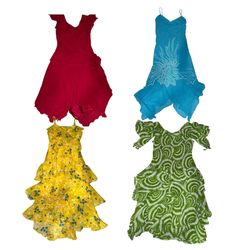 Y2K Asymmetrical Hem poly Dresses | V-T516