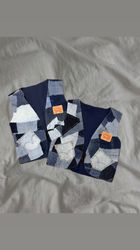 Upcycled Levi's Denim Patchwork Vests