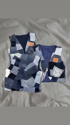 Upcycled Levi's Denim Patchwork Vests