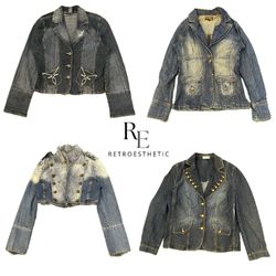 Y2K Paris Hilton Era Girl Denim Jacket Rae-3425