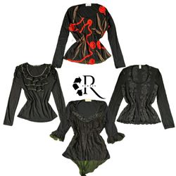 Y2K Unique Girl Printed Full Sleeves Tops RW-2157