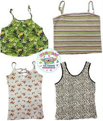 Vintage Y2K Printed Cami Top Bundle – 10pcs Tropic..