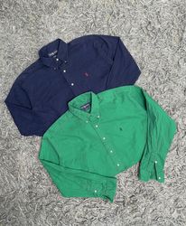 Upcycle Ralph Lauren Crop Top Blouse (DV -06)