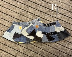 Upcycled Carhartt Patchwork Mini Skirts