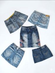 Drama Queen Denim: 00s McBling Statement Skirts
(V..