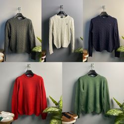 Ralph Lauren Cableknits and Crewneck Sweaters