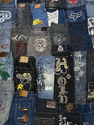 Japanes Denim Embroideredy Jeans