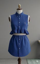 Upcycled Polo Shirt Two-Piece Set (DV -06)