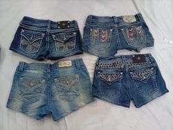 CR9446 Upcycled Miss Me Shorts