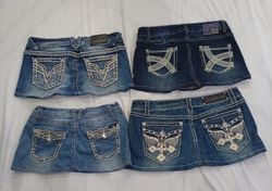 CR9449 Y2K Mini Denim Skirts