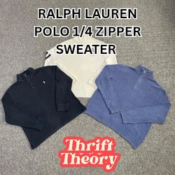 Ralph Lauren Polo 1/4 Zipper Sweaters - (23/06)