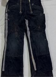 Vintage Black Corduroy Utility Workwear Pants