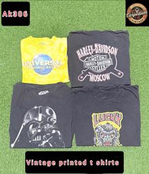 Vintage printed t shirts ak306