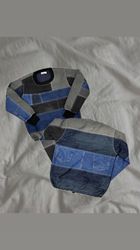 Upcycled Denim Patch Sweatshirt