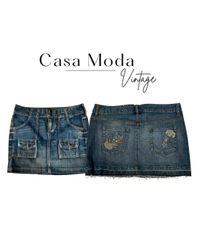 220626-6 Denim mini skirts 10 pcs