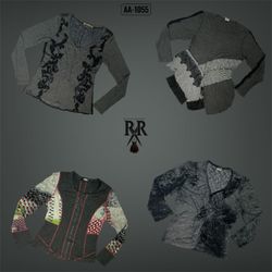 Y2K Dark Academia Misty Grey Full Sleeve Tops (AA-..