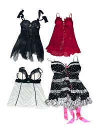 Y2K Babydoll tops V-T527