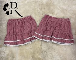 Upcycled Y2K Ruffle Skirts