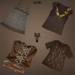 Y2K Earthy Tone Mix Tops (AA-1061)