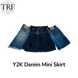 Y2K Denim Skirt.    #0009