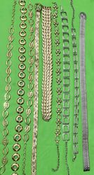 Y2k gold/sliver chain