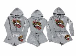 Ed hardy ladies sexy short tracksuits