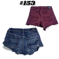 #153 American Eagle Women’s Denim Cutoff Shorts - ..