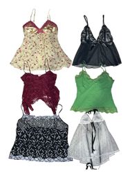 Y2K beaded and lace Trim camisole | V-T530