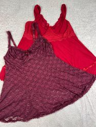 Red cami tops
