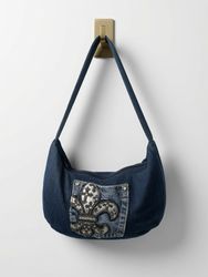 Miss Me Up Cycled Denim Bag