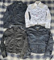 Denim zipper jackets 14 pieces
