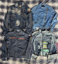 Denim zipper jackets 14 pieces