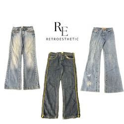Y2K Unique Girl Denim Jeans RE-3437
