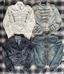 Denim double breasted jackets 16 pieces