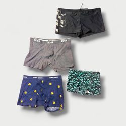 Branded boxes and underwear