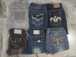 ANGELS JEANS AND OTHER MIX BRANDS MINI SHORTS (C 1..