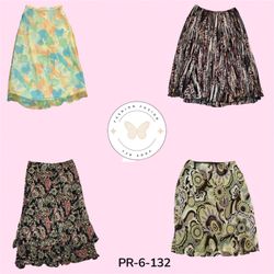 Floral Printed Poly Skirt – Comfortable & Versatil..