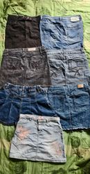 Denim Mini Skirts