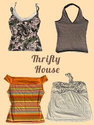 Y2k Hot Girl Thrift Finds Cami(TH/499)