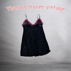 TH# 194 Vintage Mesh & Lace Dress – Fairycore Y2K ..