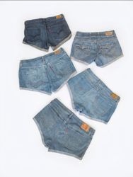 Wholesale Job Lot Vintage Levi's Denim Shorts Mini..