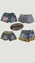 Y2k denim mini short