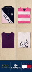 Lacoste, Ralph Lauren, Tommy Hilfiger Baby Tees
