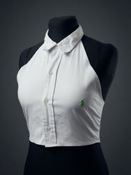 Up Cycled Polo Ralph Lauren Woman Halter Top
