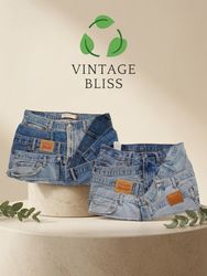 Up Cycled Levi’s Belted skirt