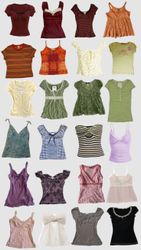 Y2K mixed tops