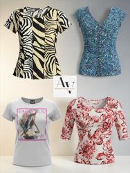 Women’s Mixed Fashion Tops Bundle | Graphic, Flora..