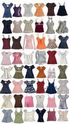 Y2K mixed tops